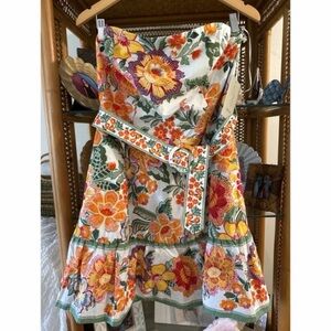 mini floral belted dress